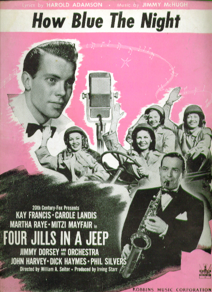 Image for How Blue the Night 1944 Sheet music