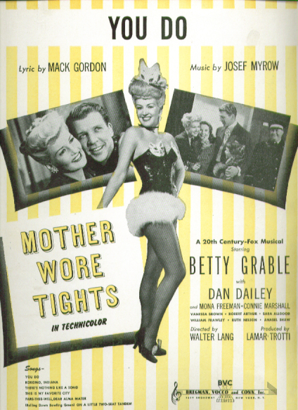 Image for You Do 1947 Sheet music Betty Grable