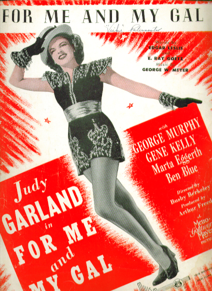 Image for For Me & My Gal 1942 Sheet music Judy Garland