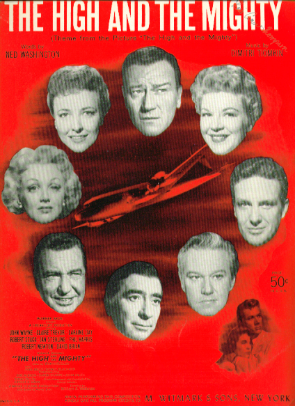 Image for The High & the Mighty 1954 Sheet music