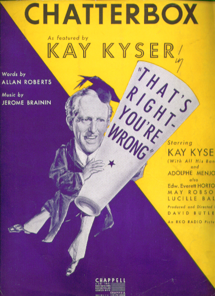 Image for Chatterbox 1939 sheet music Kay Kyser