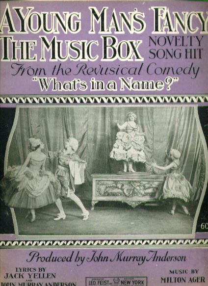 Image for A Young Man's Fancy Music Box 1920 music