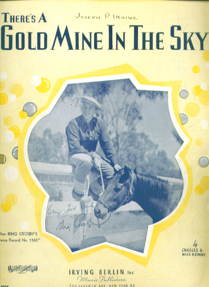 Image for Gold Mine in the Sky sheet music Bing Crosby