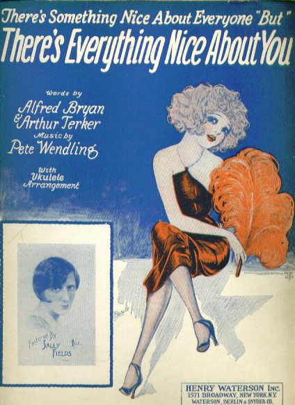 Image for There's Everything Nice About You 1927 sheet music
