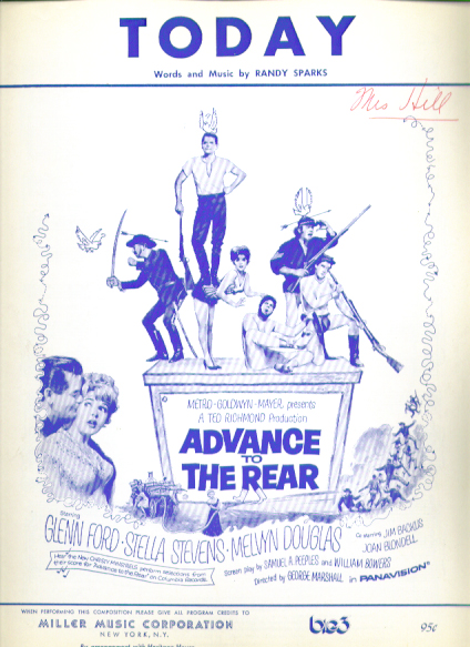 Image for Today 1964 sheet music Stella Stevens