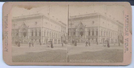 Image for New York Academy of Design stereoview 187?