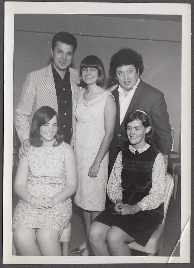Image for Martin & Rossi comedy team candid during Hartford CT appearance photo 1960s #1