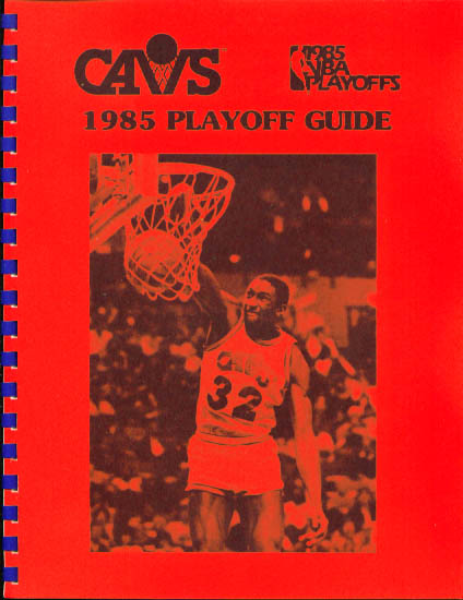Image for 1985 Cleveland Cavaliers Playoff Guide NBA Basketball