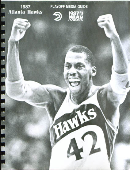 Image for 1987 Atlanta Hawks Playoffs Media Guide NBA Basketball