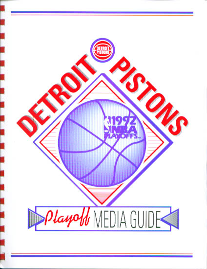 Image for 1992 Detroit Pistons Playoff Guide