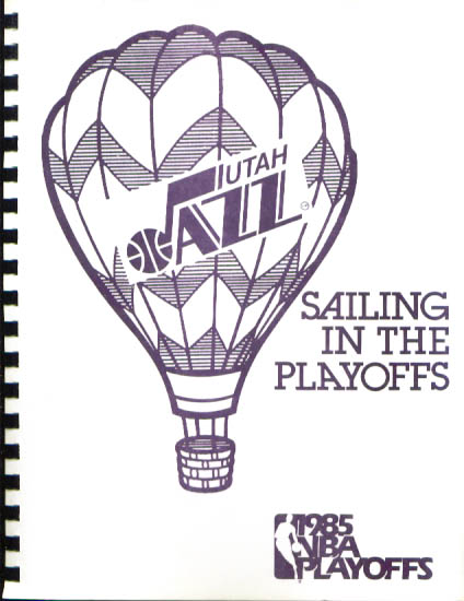 Image for 1985 Utah Jazz Playoffs Media Guide NBA Basketball