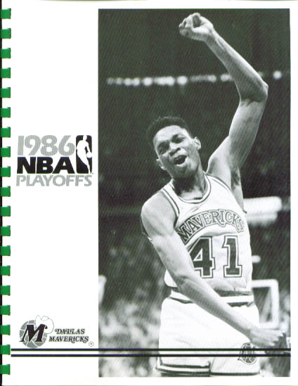 Image for 1986 Dallas Mavericks Playoffs Media Guide NBA Basketball