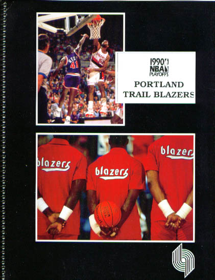 Image for 1990 Portland Trail Blazers Playoffs Media Guide NBA Basketball