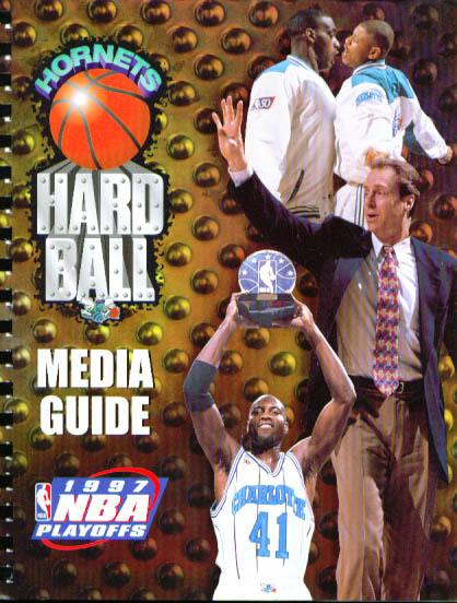 Image for 1997 Charlotte Hornets Playoffs Media Guide NBA Basketball