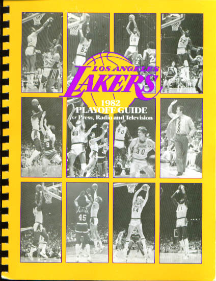 Image for 1982 Los Angeles Lakers Playoff Guide NBA Basketball