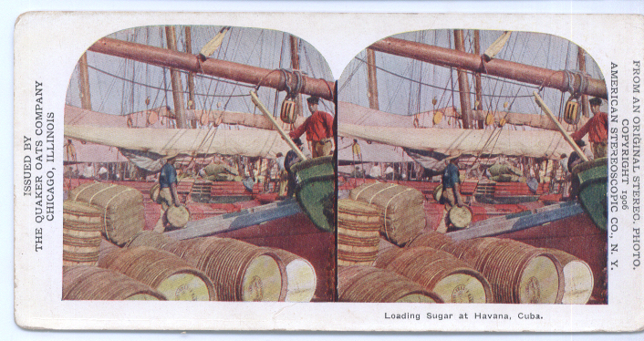 Image for Loading Sugar Havana Cuba 1906 Stereoview