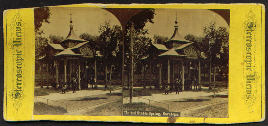 Image for United States Spring Saratoga NY stereoview 1860s