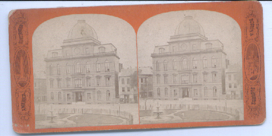 Image for 1880's Stereoview City Hall View Boston MA