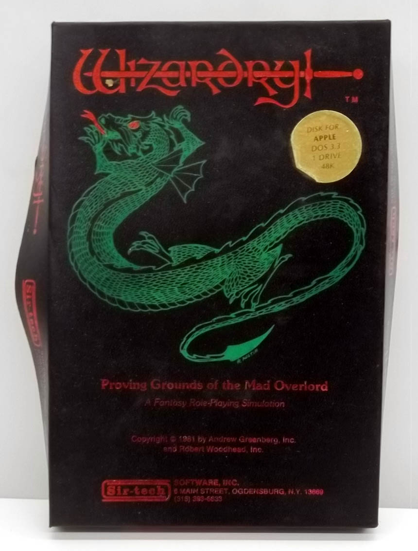 Image for Wizardry Proving Grounds of the Mad Overlord 1981 Apple game boxed