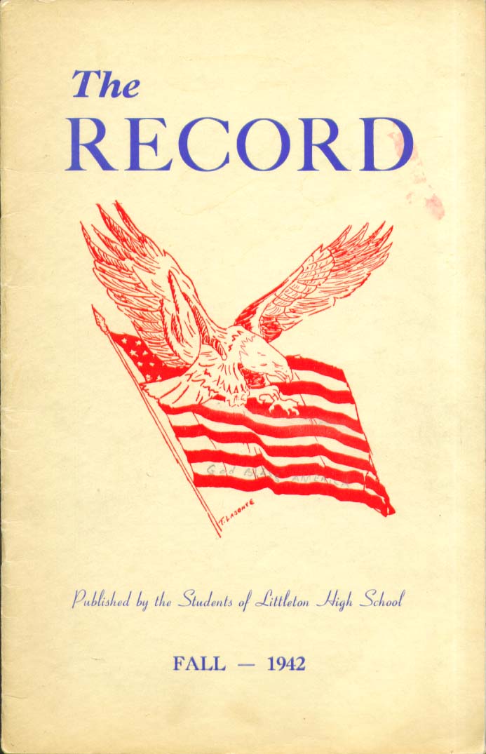 Image for The Record Littleton High School Littleton New Hampshire 1942 Yearbook