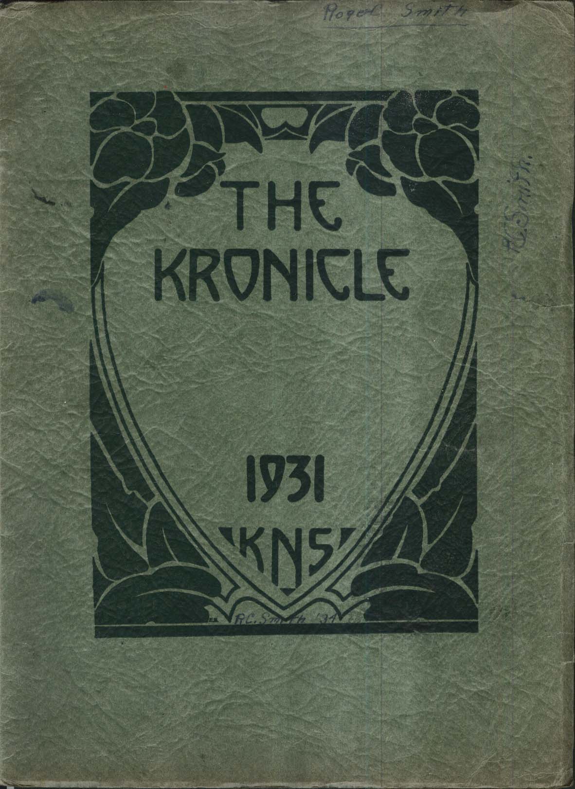 Image for The Kronicle KNS Keene Normal School New Hampshire 1931 Yearbook