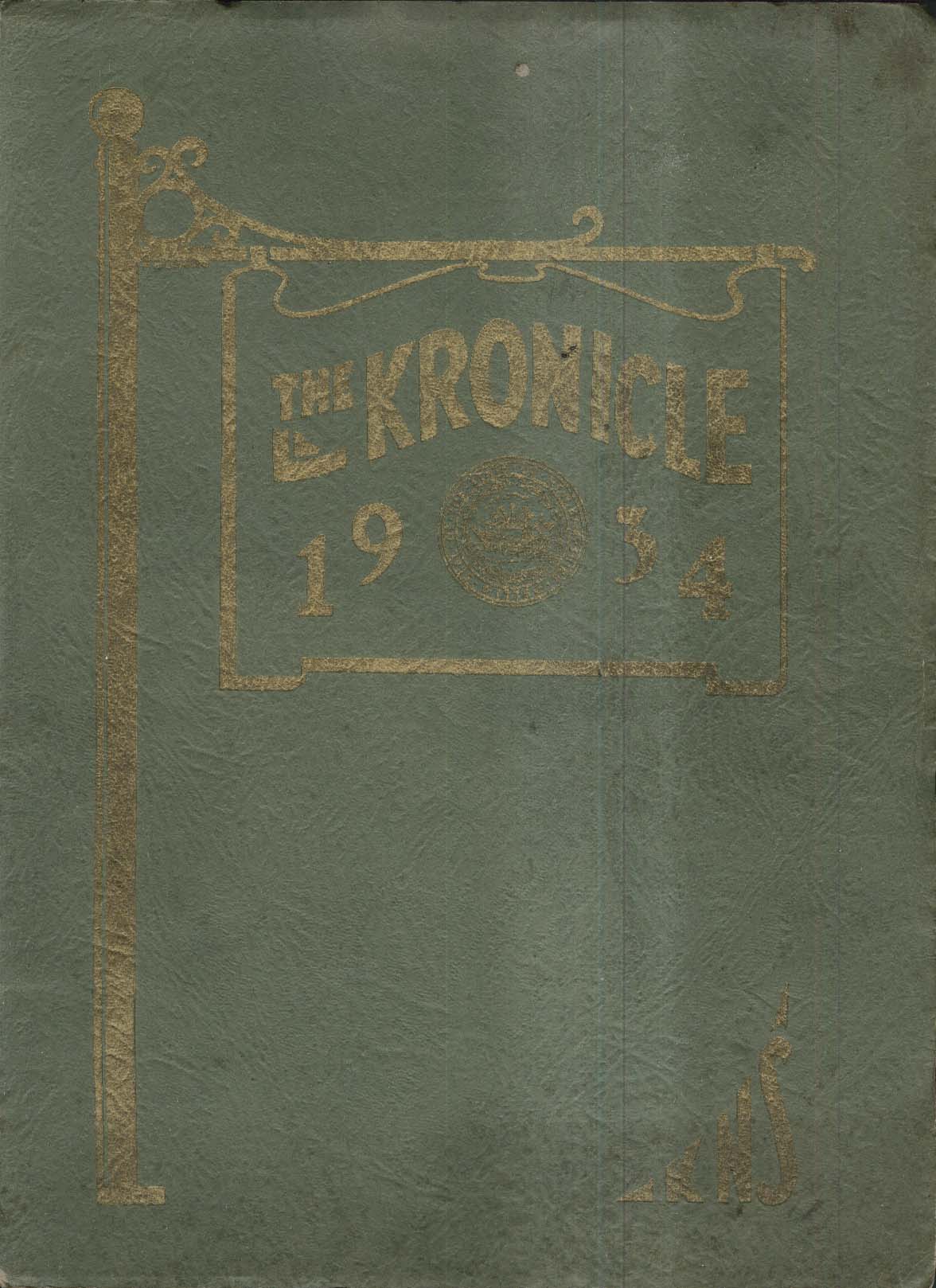 Image for The Kronicle KNS State Normal School Keene New Hampshire NH 1934 Yearbook