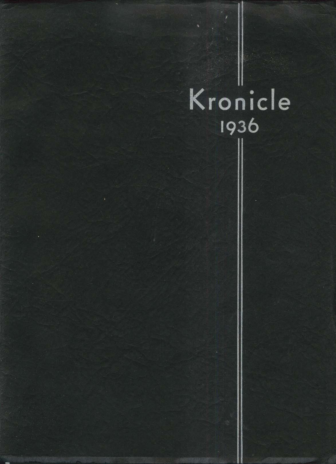 Image for Kronicle 1936 Keene Normal School New Hampshire Yearbook
