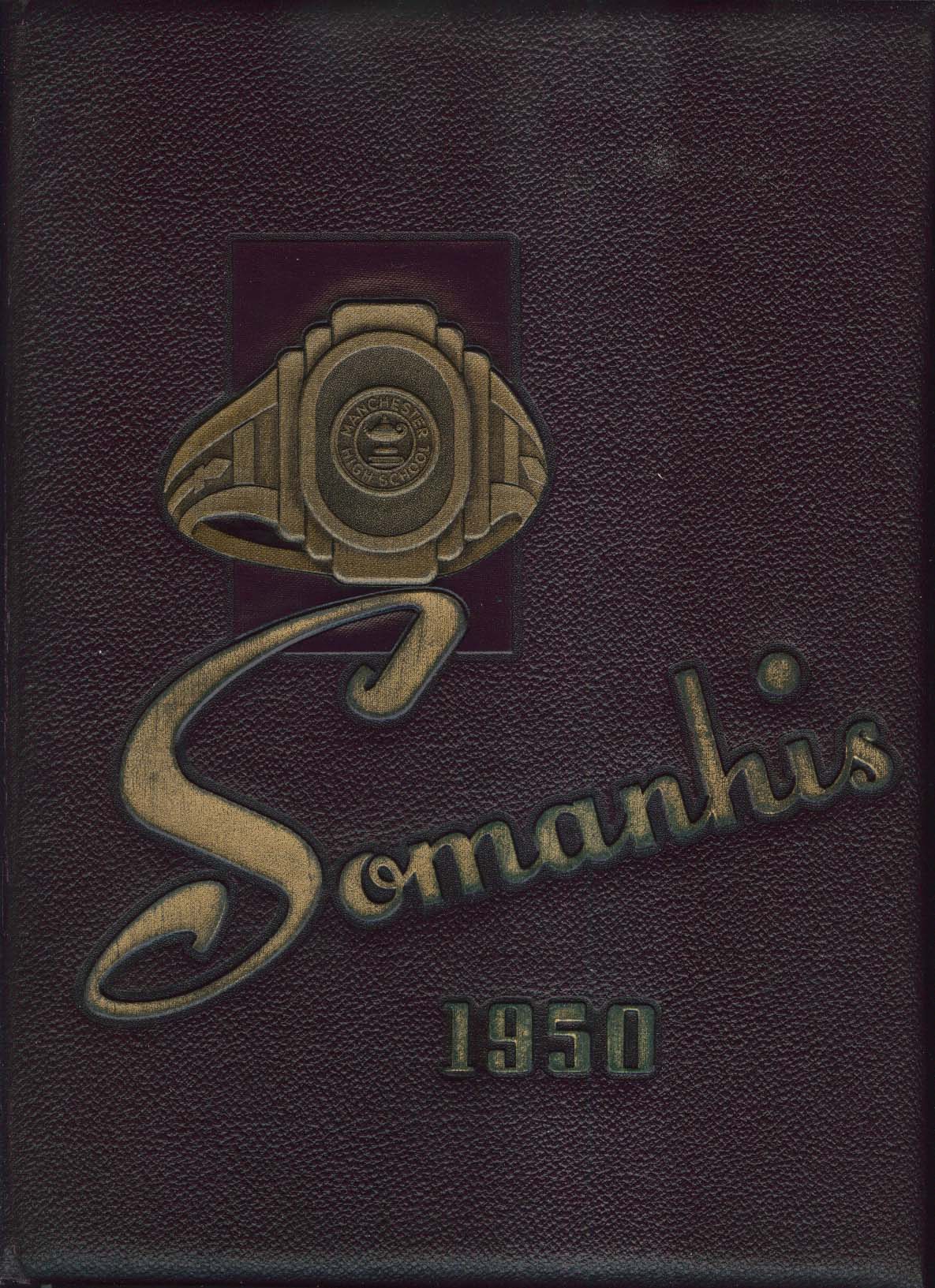 Image for Somanhis 1950 Manchester High School Yearbook Manchester Connecticut