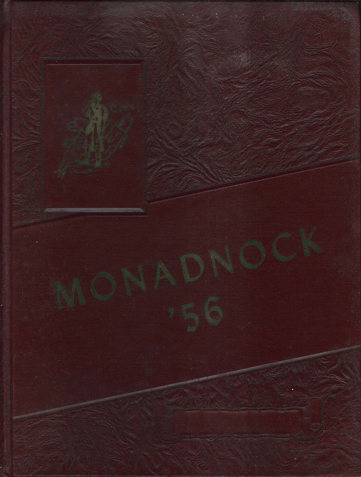 Image for Monadnock 1956 Yearbook Conant High School Jaffrey New Hampshire NH