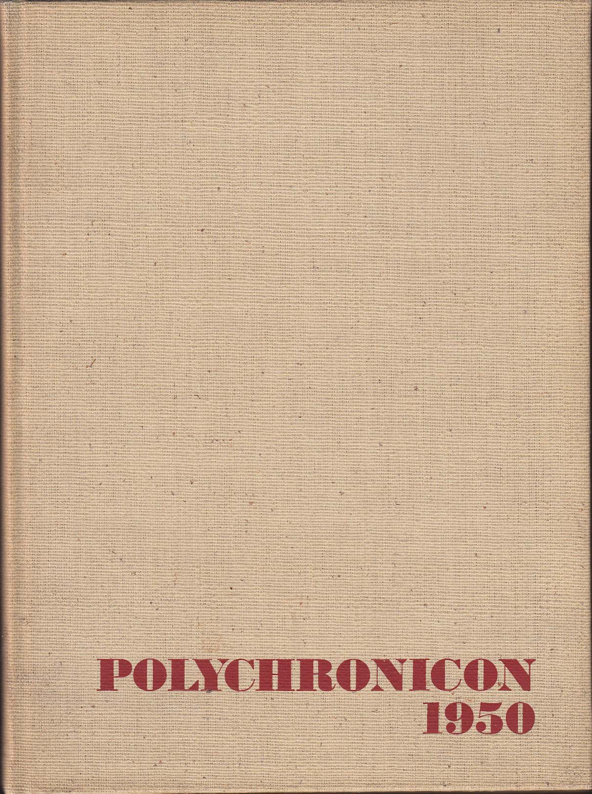 Image for Polychronicon 1950 Yearbook Flora Stone Mather College Cleveland Ohio OH