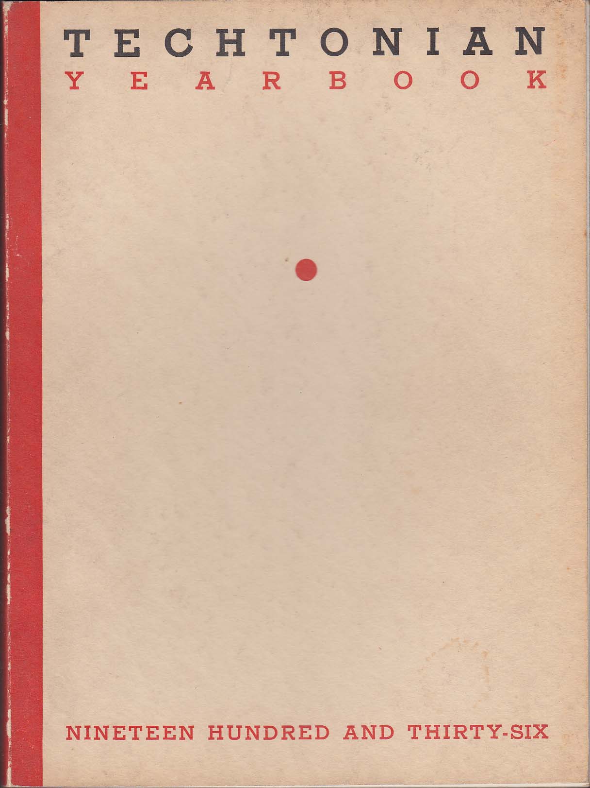 Image for Techtonian 1936 Yearbook Technical High School Buffalo New York