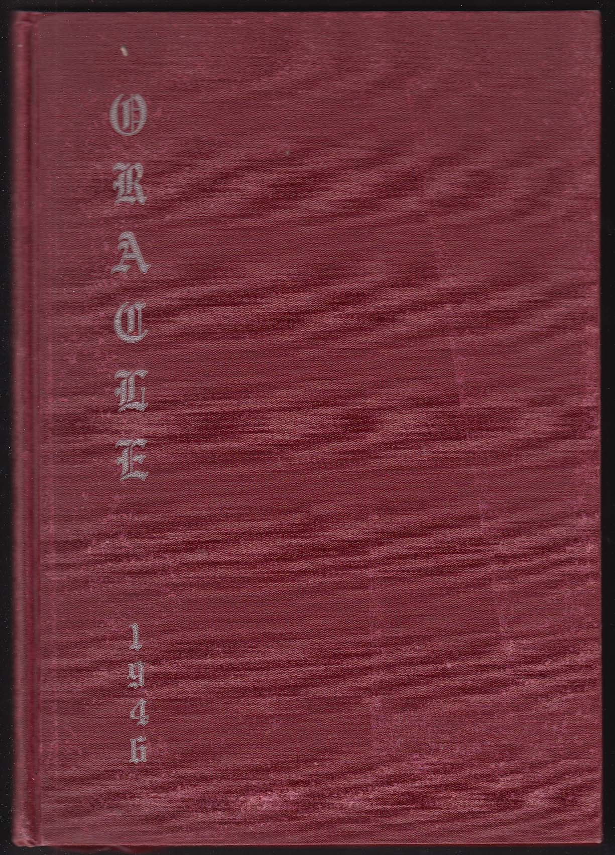 Image for Oracle 1946 Yearbook Edward Little High School Auburn Maine ME
