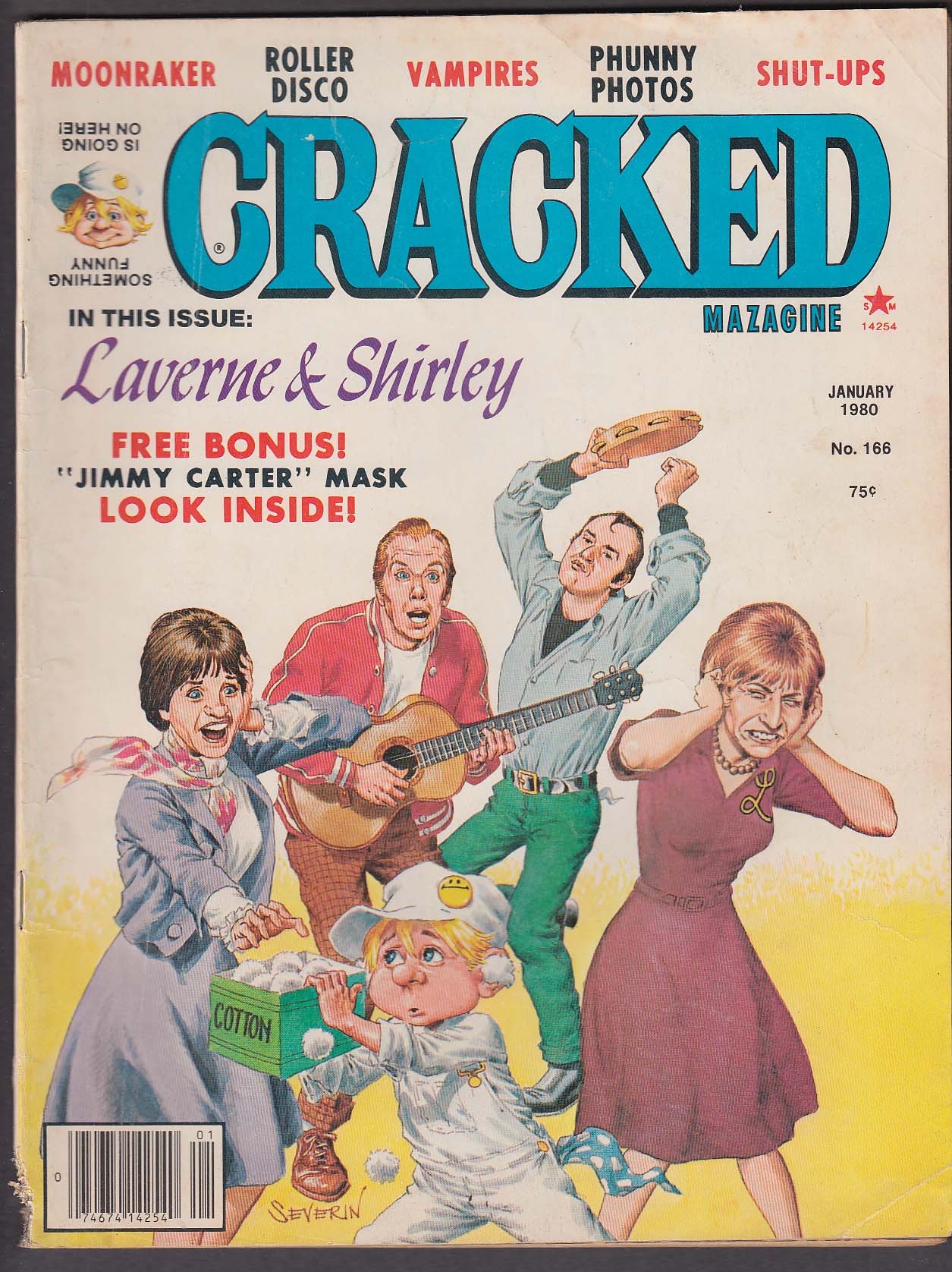 Image for CRACKED #166 Laverne & Shirley Moonraker Jimmy Carter Roller Disco + 1 1980
