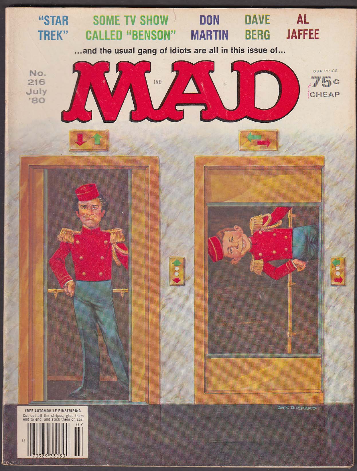 Image for MAD #216 Star Trek Benson Don Martin Dave Berg Al Jaffee + 7 1980