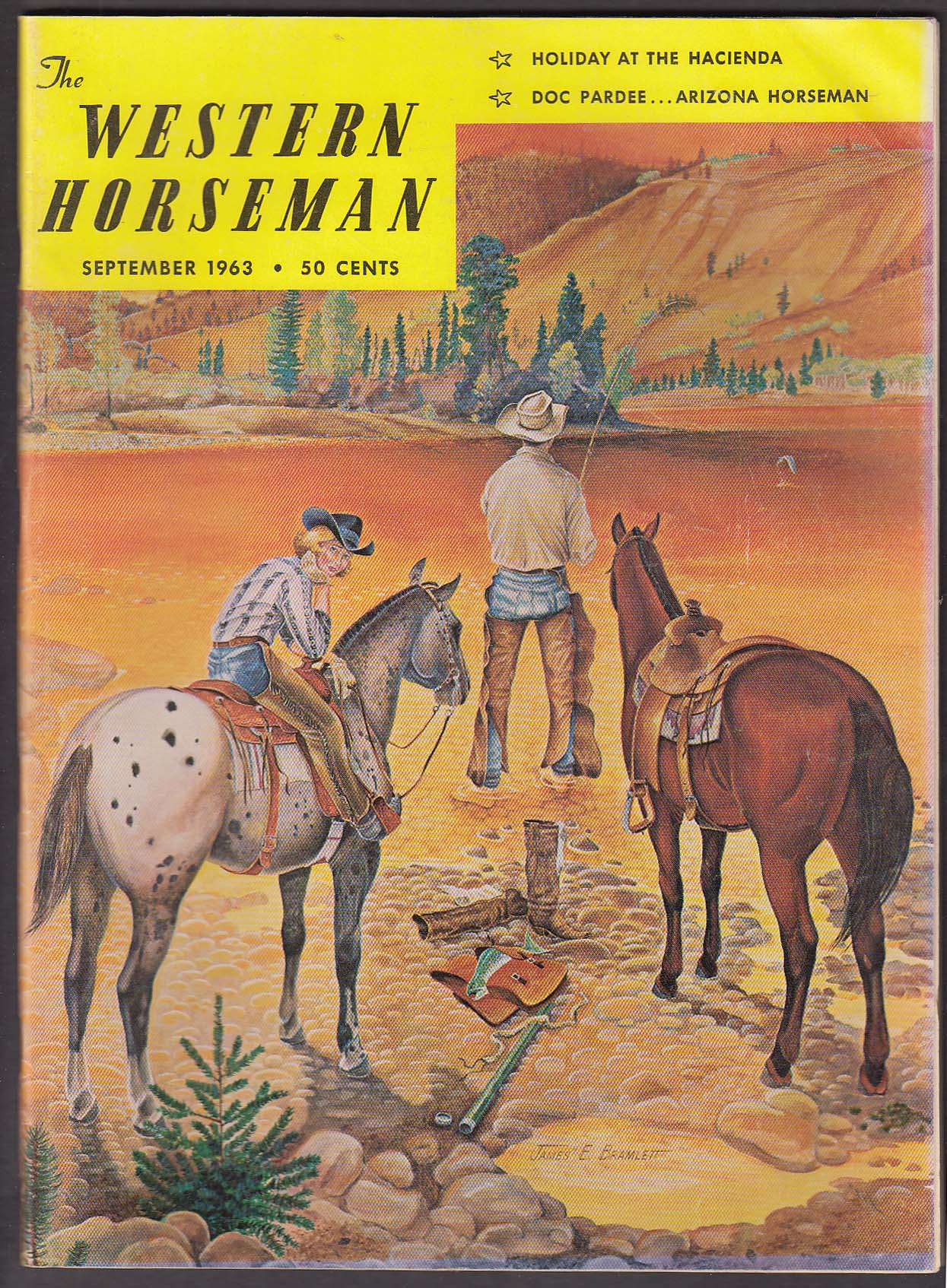 Image for WESTERN HORSEMAN Doc Pardee Epizootic Sminole Indians ++ 9 1963