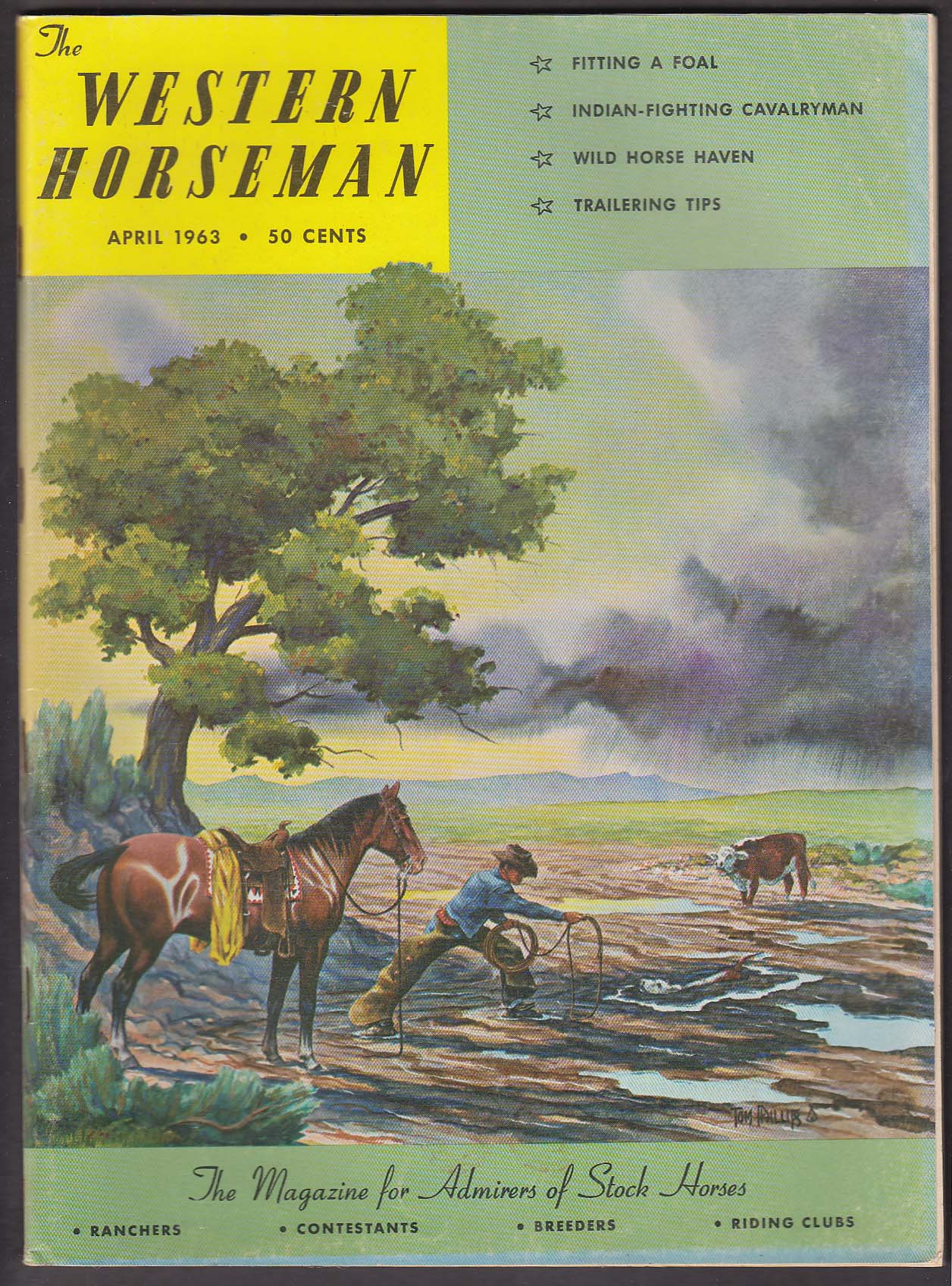 Image for WESTERN HORSEMAN American Half-Breed Florence Junior Parada Lipizzans + 4 1963
