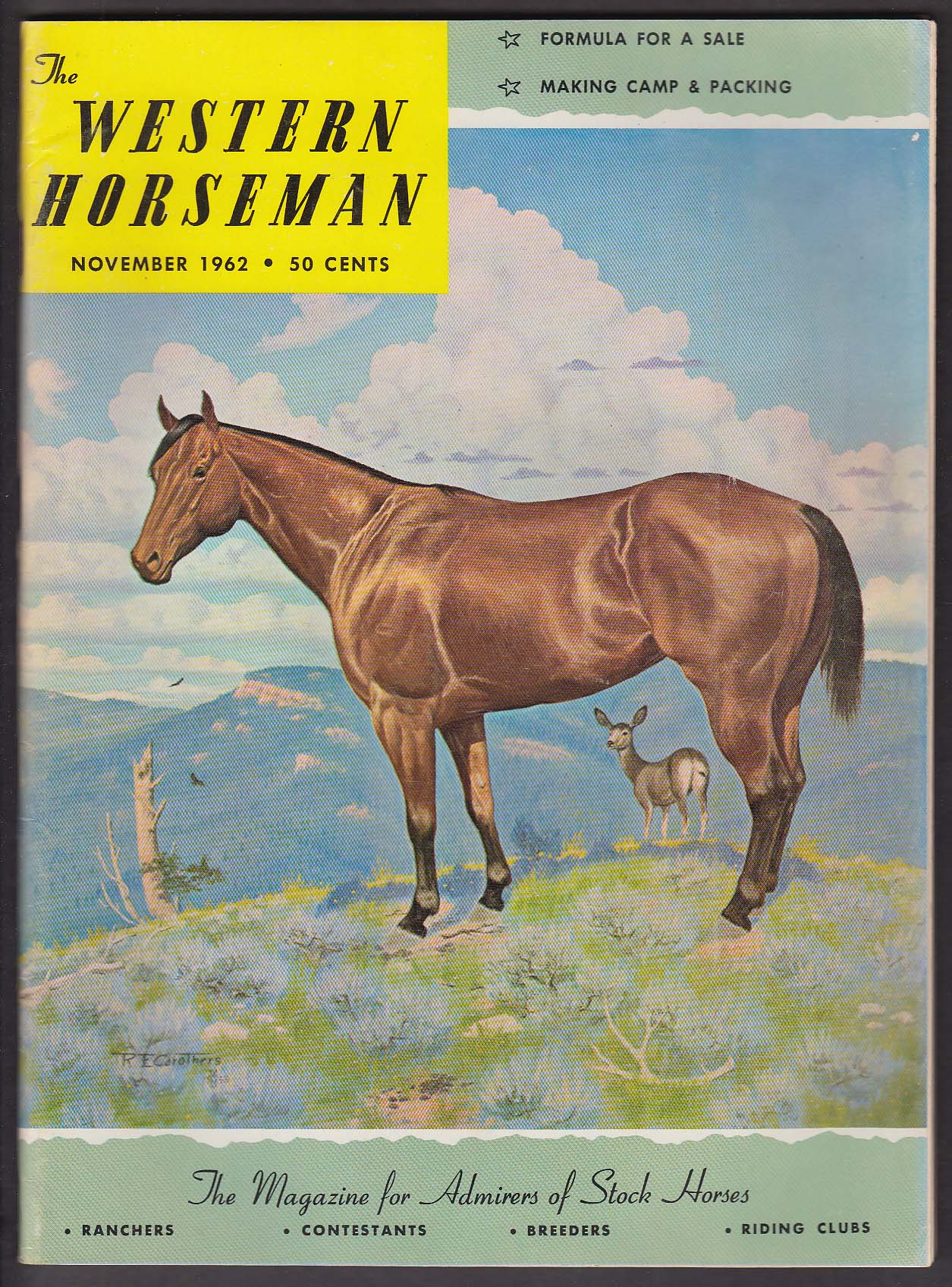 Image for WESTERN HORSEMAN Lance Henington Duane Howard Ruidoso's Aspencade Ride 11 1962