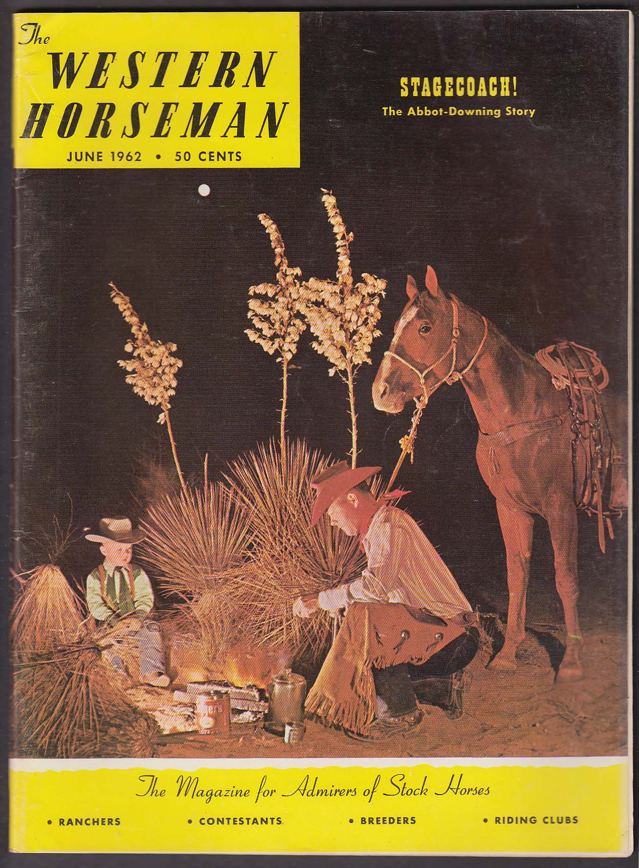 Image for WESTERN HORSEMAN Abbot-Downing Harry Charters & Buddy Bill Verde Vaqueros 6 1962