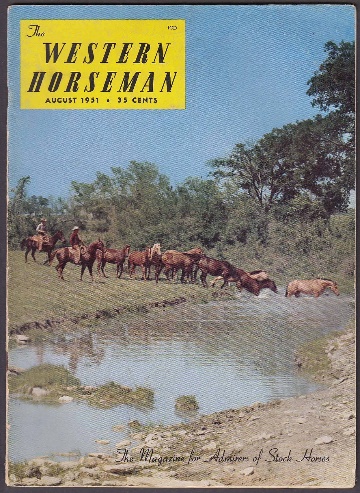 Image for WESTERN HORSEMAN Gaucho Steer Roping Army Cavalry Cargo Rodeo + 8 1951