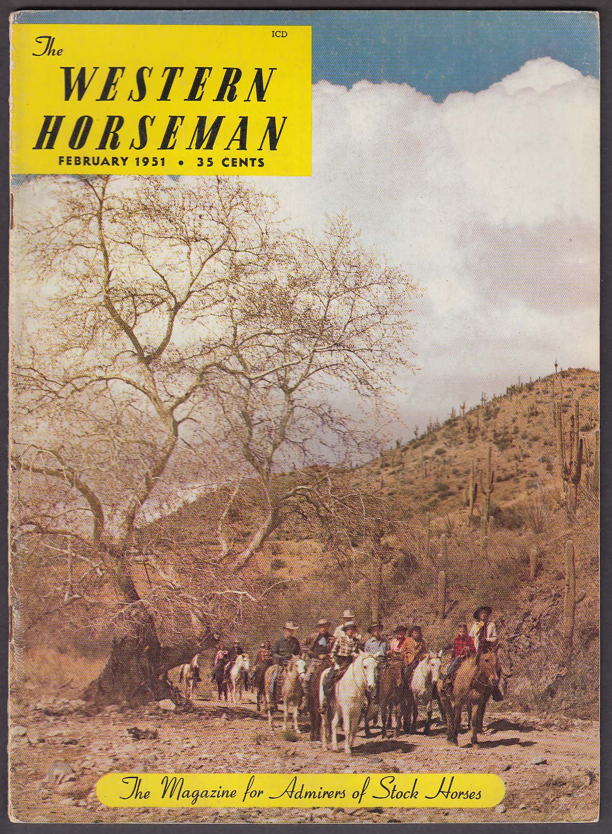 Image for WESTERN HORSEMAN Arabian Stallions Rodeo Announcers Kow Palace + 2 1951