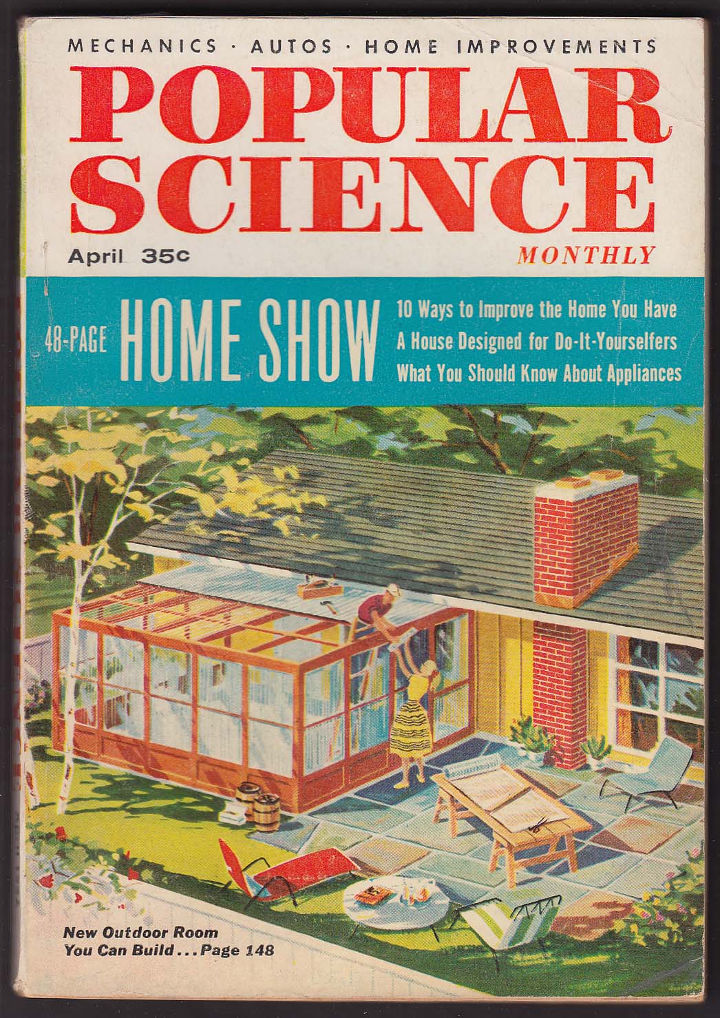 Image for POPULAR SCIENCE Atomic Rays Piltdown Hoax Chevrolet Outboard Motors + 4 1956