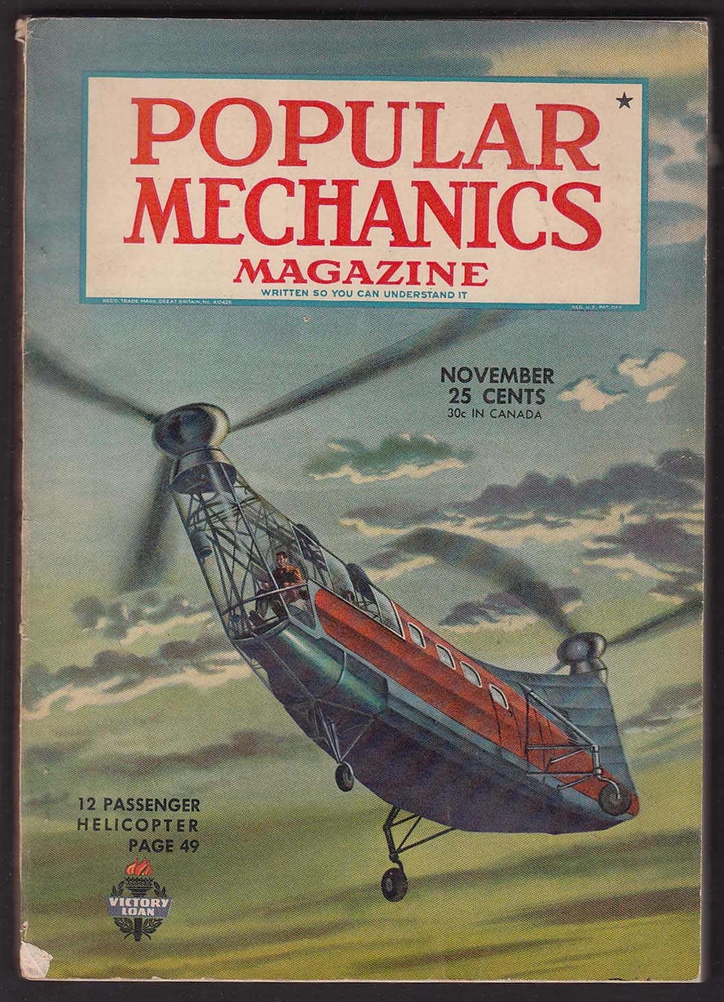 Image for POPULAR MECHANICS Atom Smasher Robot Airliner Tokyo Helium ServRon 10 ++ 11 1945