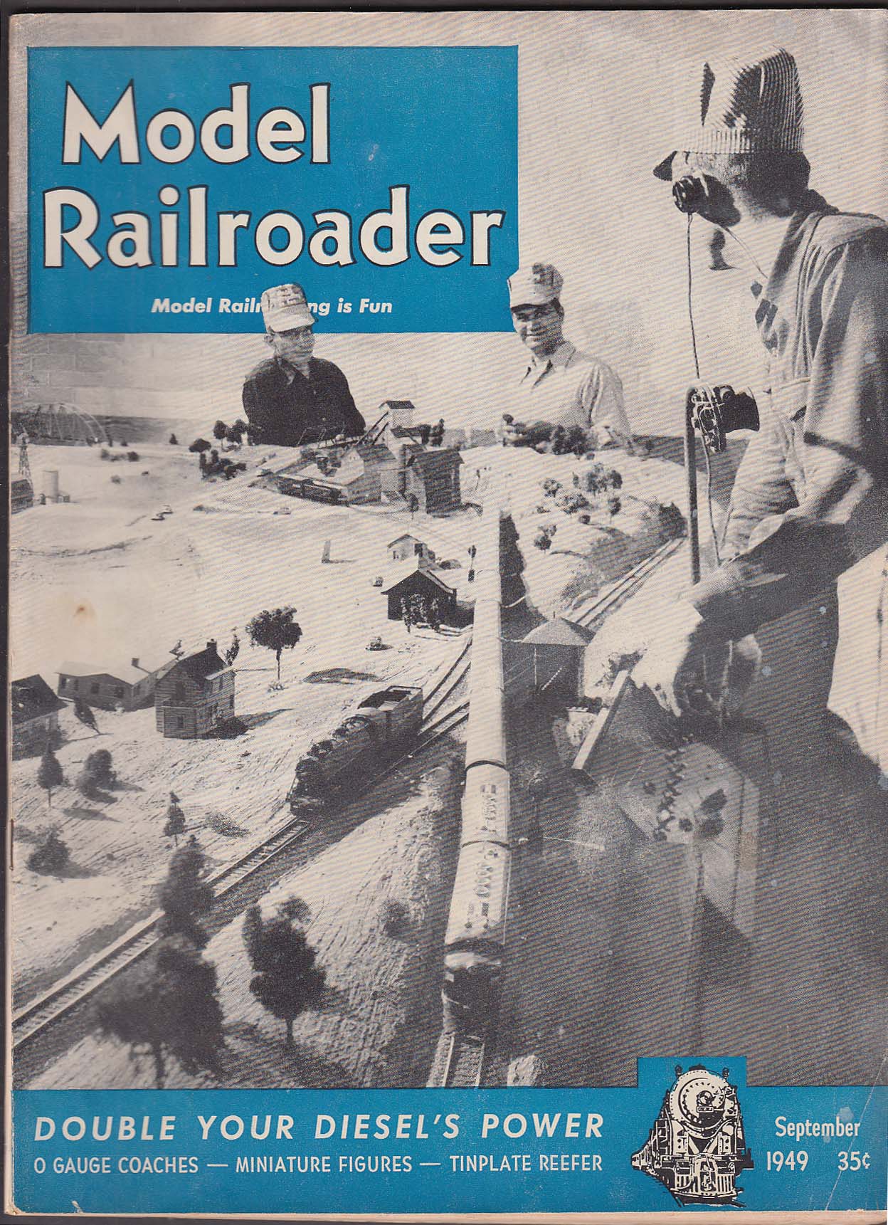 Image for MODEL RAILROADER O Gauge Coaches Miniature Figures Electricity ++ 9 1949
