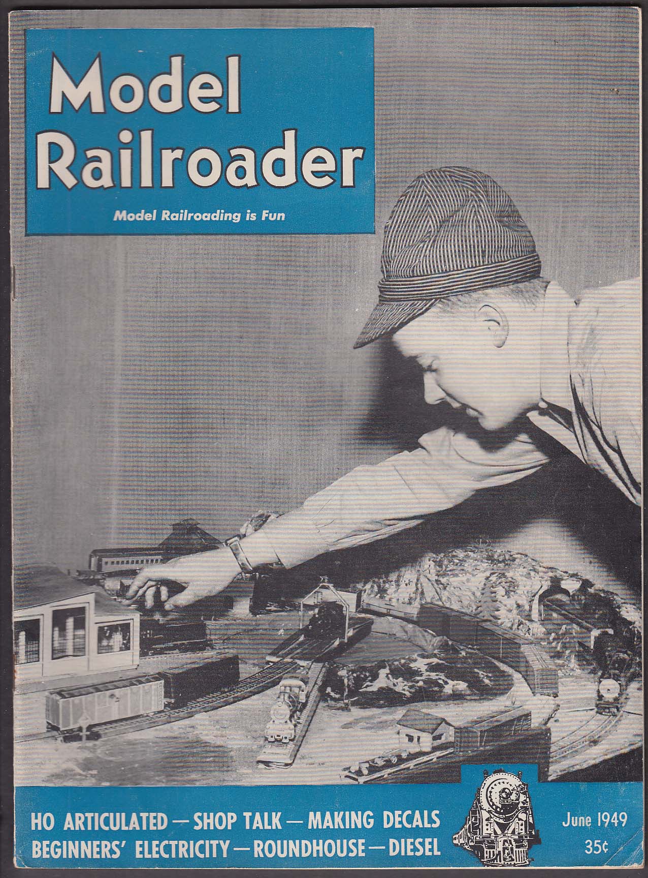 Image for MODEL RAILROADER HO Articulated Decals Electricity Roundhouse Diesel + 6 1949