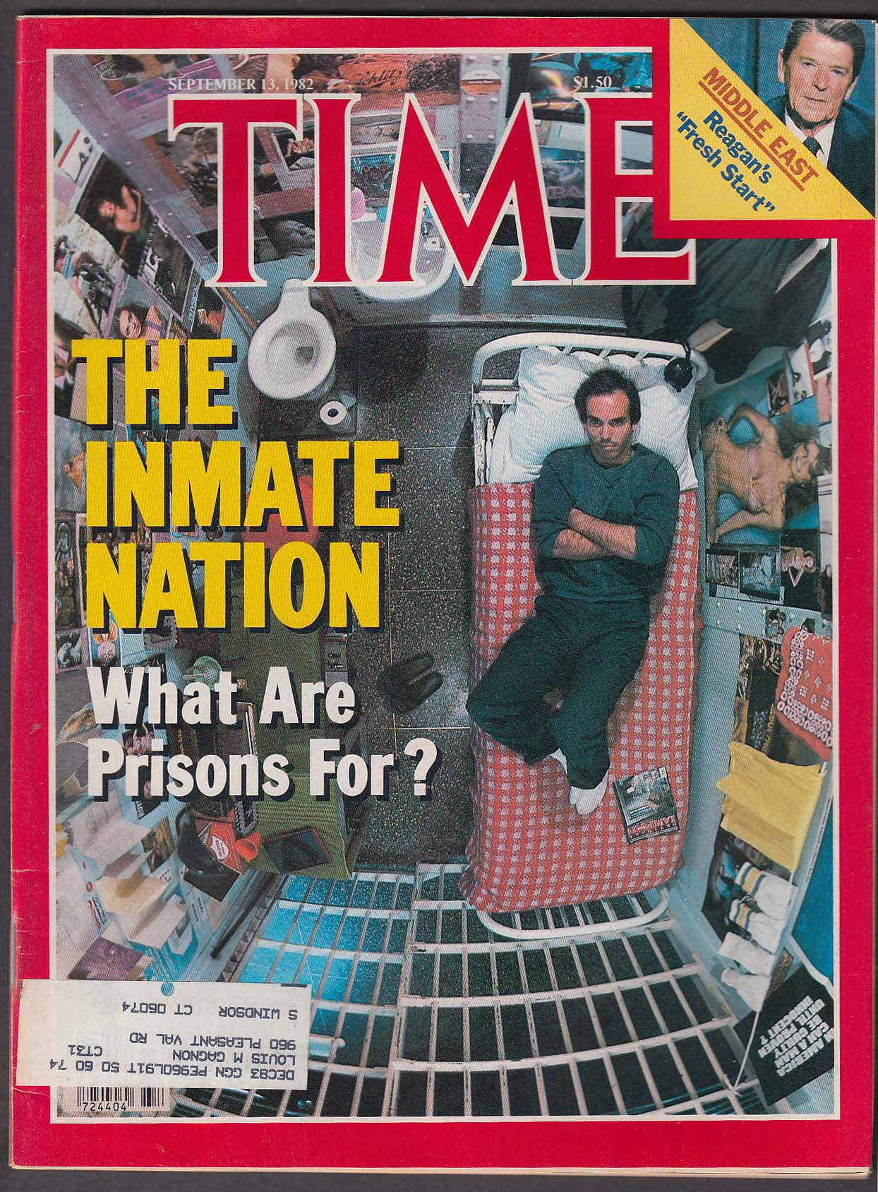 Image for TIME Prisons Attica Reagan Israel PLO Poland Vatican 9/13 1982