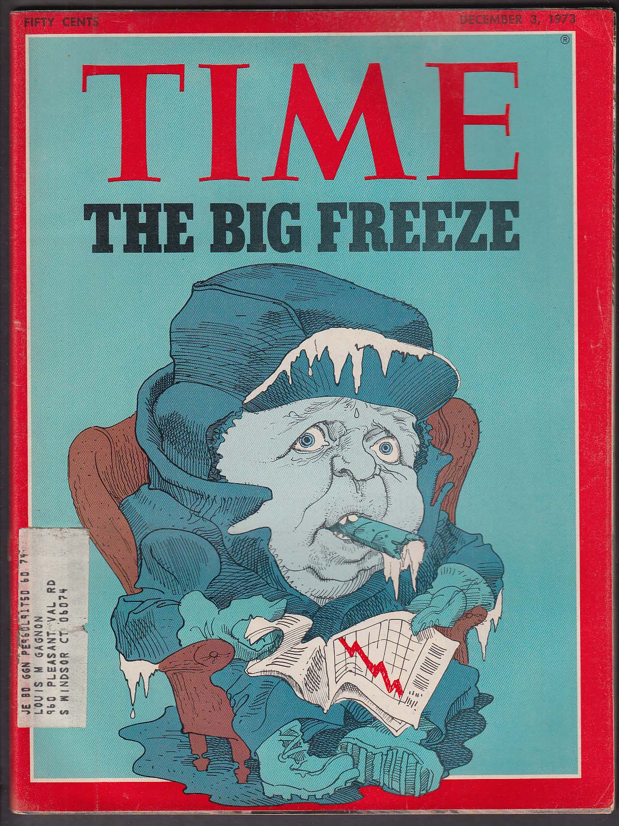 Image for TIME Nixon Watergate Oil Crisis Kissinger Cairo-Suez Road 12/3 1973