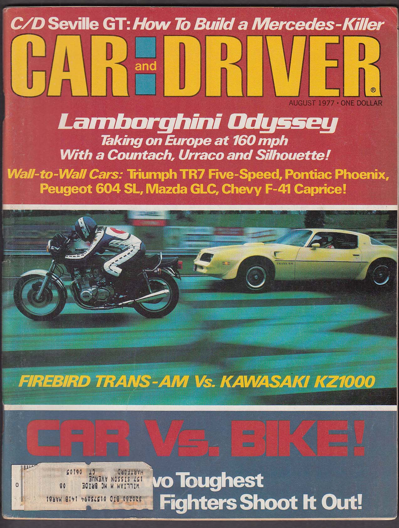 Image for CAR & DRIVER Peugeot 604 SL Mazda GLC road tests 8 1977
