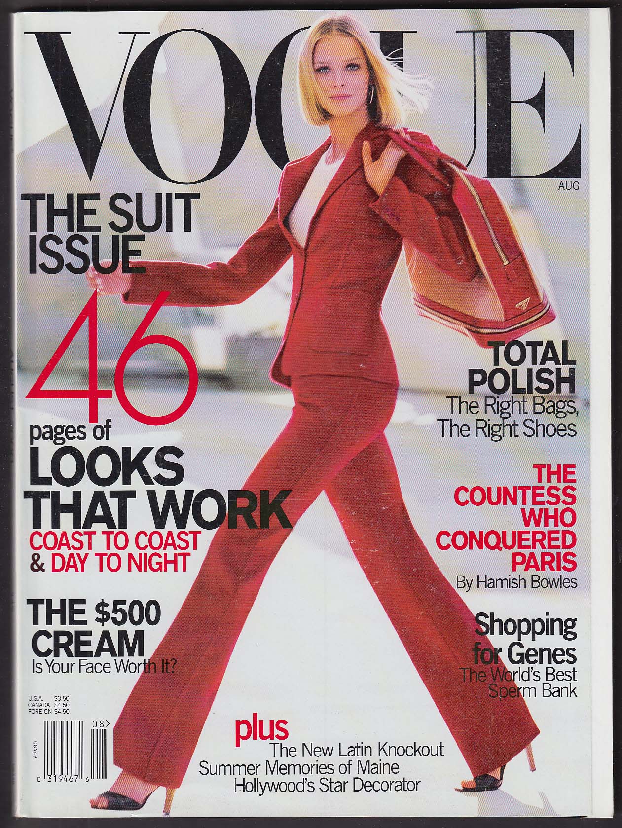 Image for VOGUE George Plimpton Roberto Cavalli Michelle Rodriguez 8 2000