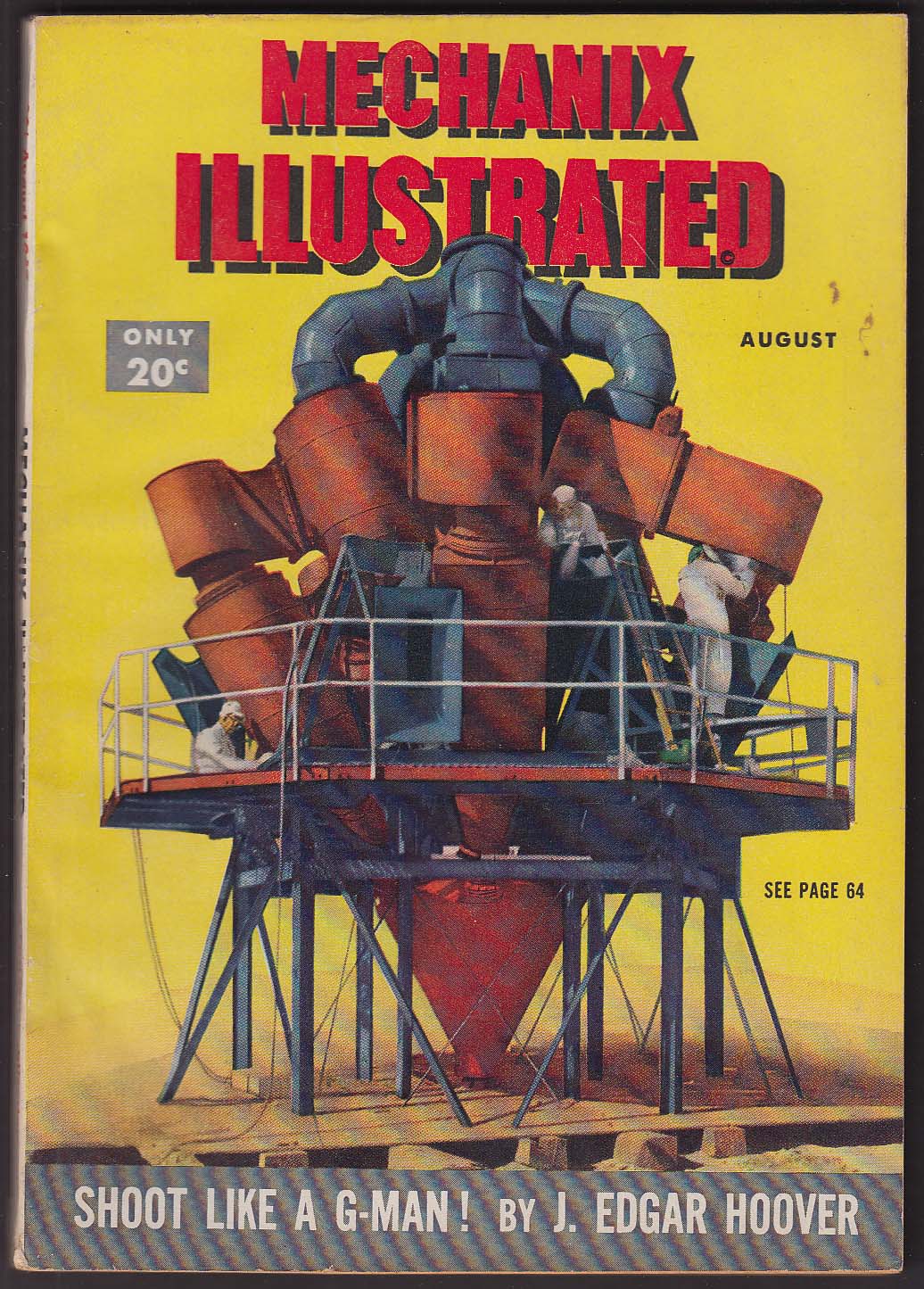 Image for MECHANIX ILLUSTRATED Ford Mercury tests J Edgar Hoover Synthetic Oil 8 1947