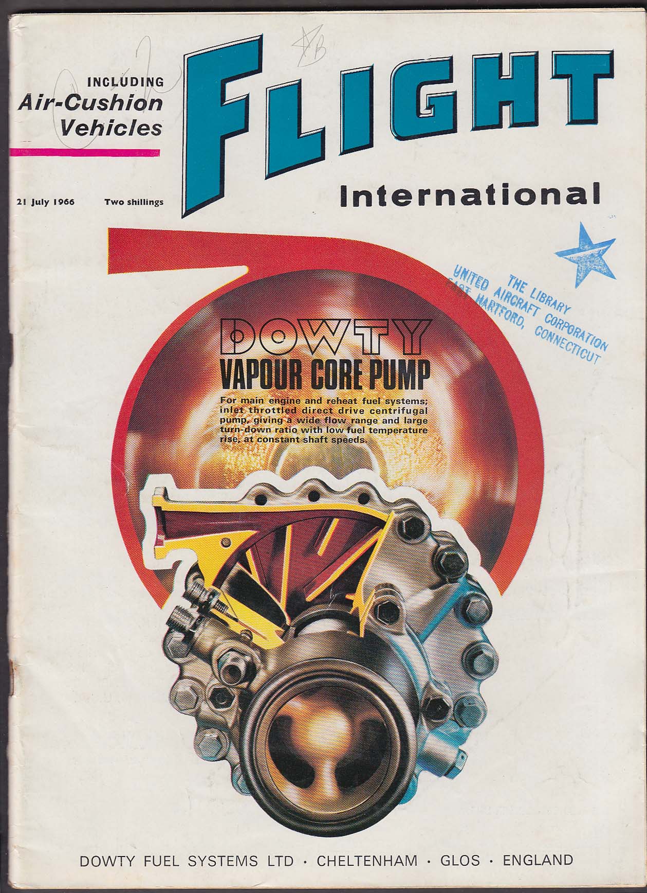 Image for FLIGHT INTERNATIONAL Air-Cushion Vehicles Rolls-Royce Doppler ++ 7/21 1966